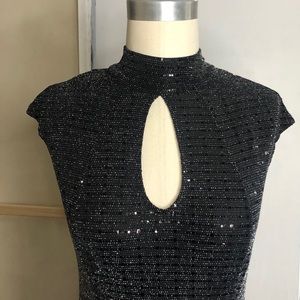 Black Sequin Dress